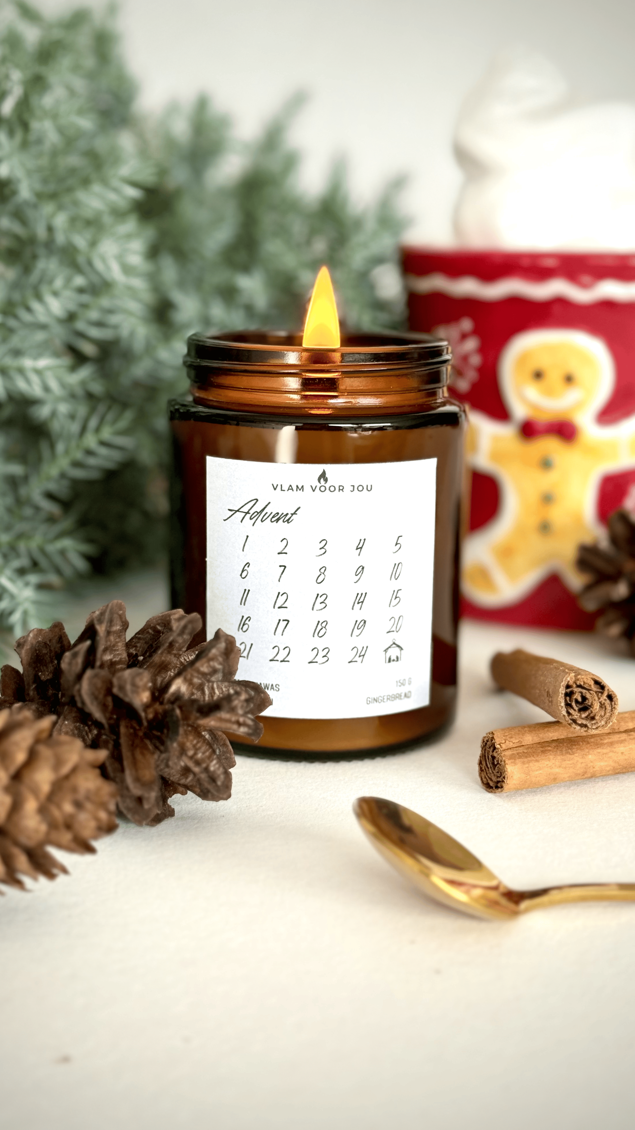 ¨ADVENT¨ GINGERBREAD GEURKAARS (PRE-ORDER)