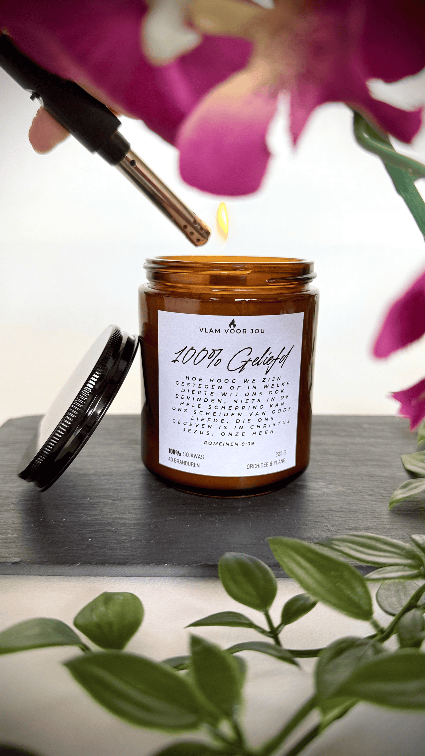 ¨100% GELIEFD¨ ORCHIDEE & YLANG GEURKAARS