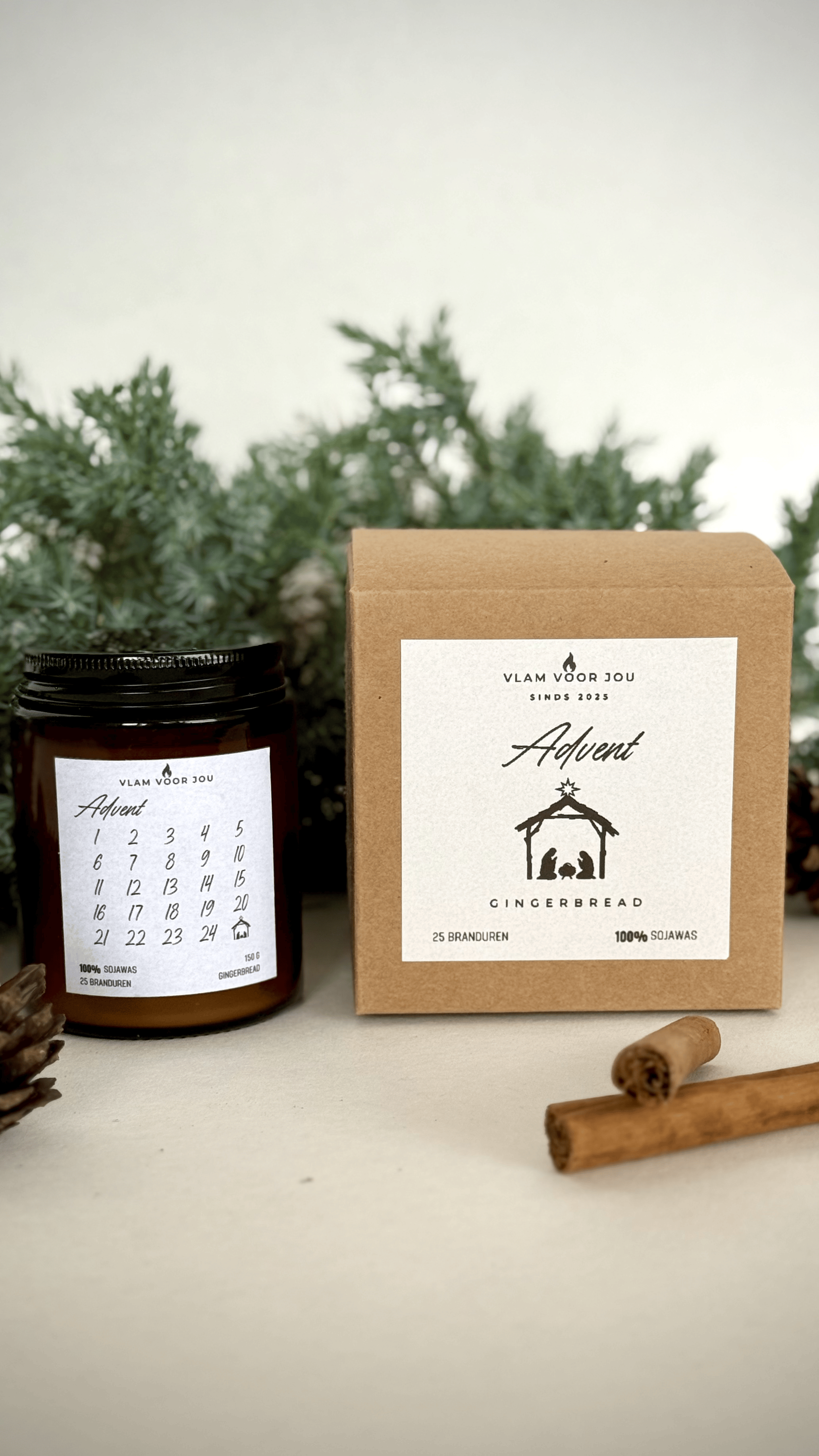Advent geurkaars 25 dagen