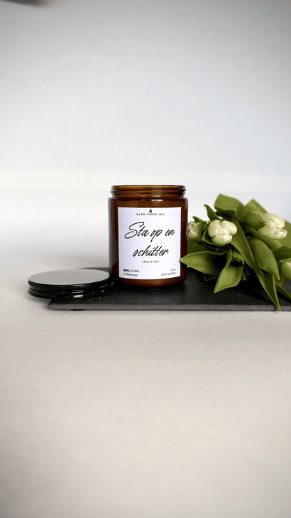 ¨STA OP EN SCHITTER¨ LENTE BLOESEM GEURKAARS