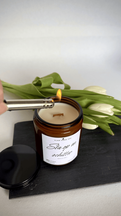 ¨STA OP EN SCHITTER¨ LENTE BLOESEM GEURKAARS