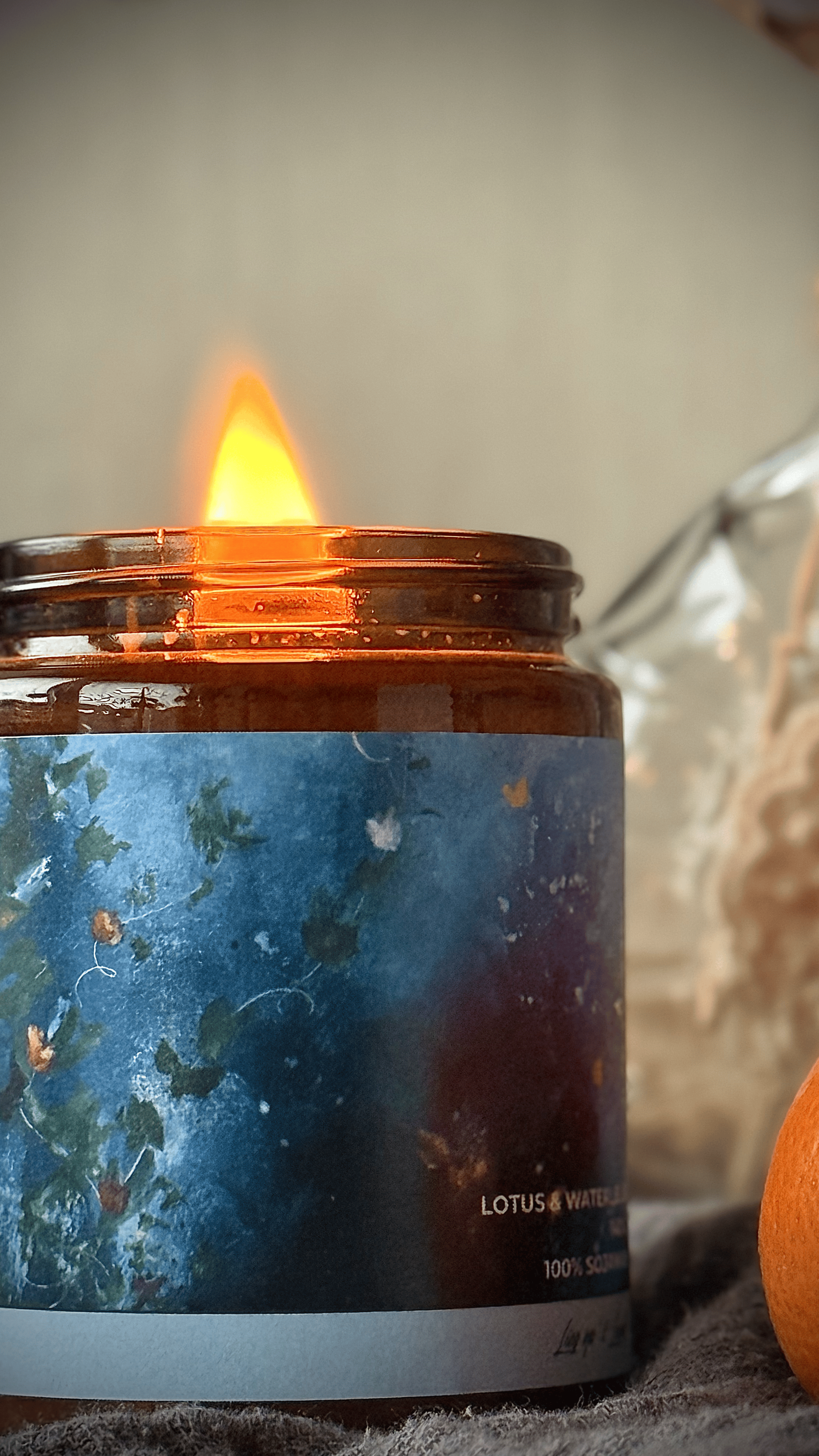 ¨PURPOSELY LIVING¨ LOTUS & WATERLELIE GEURKAARS