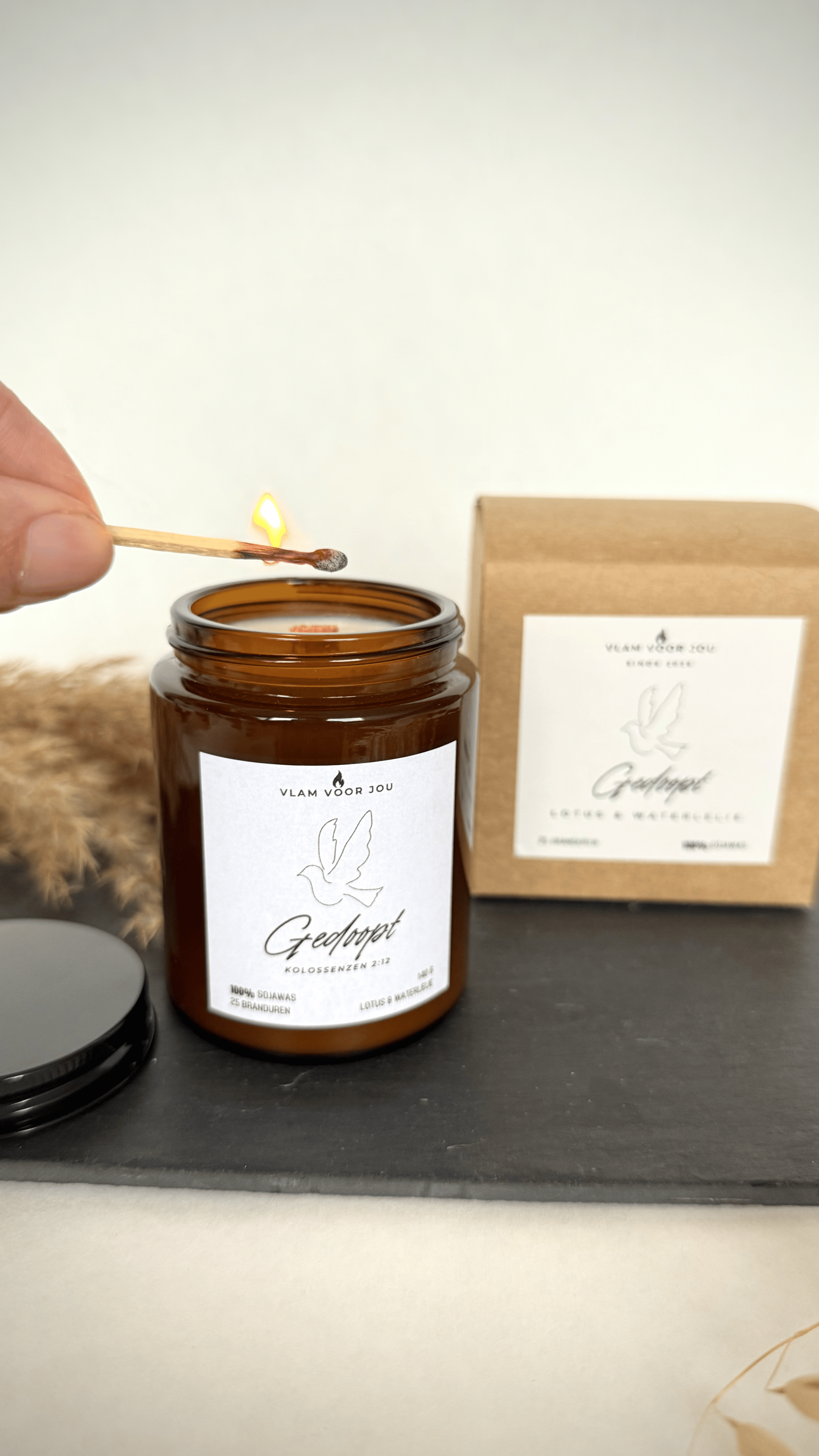 ¨GEDOOPT¨ LOTUS & WATERLELIE  GEURKAARS