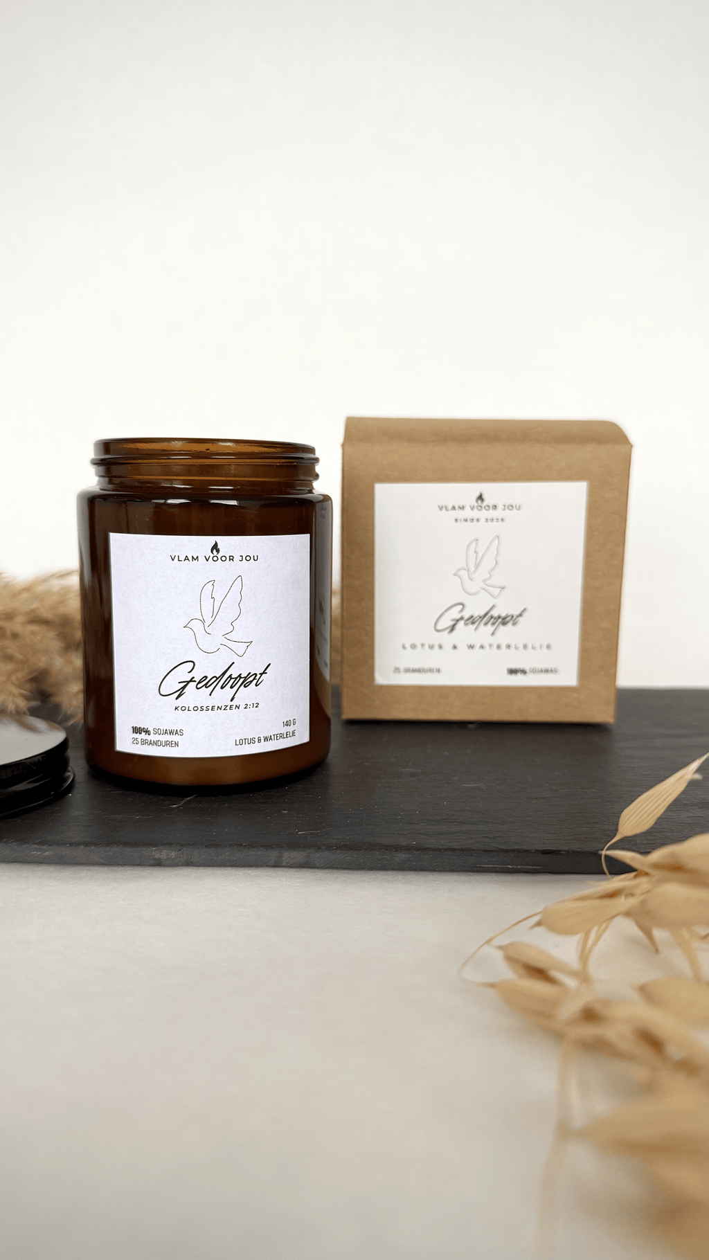 ¨GEDOOPT¨ LOTUS & WATERLELIE  GEURKAARS