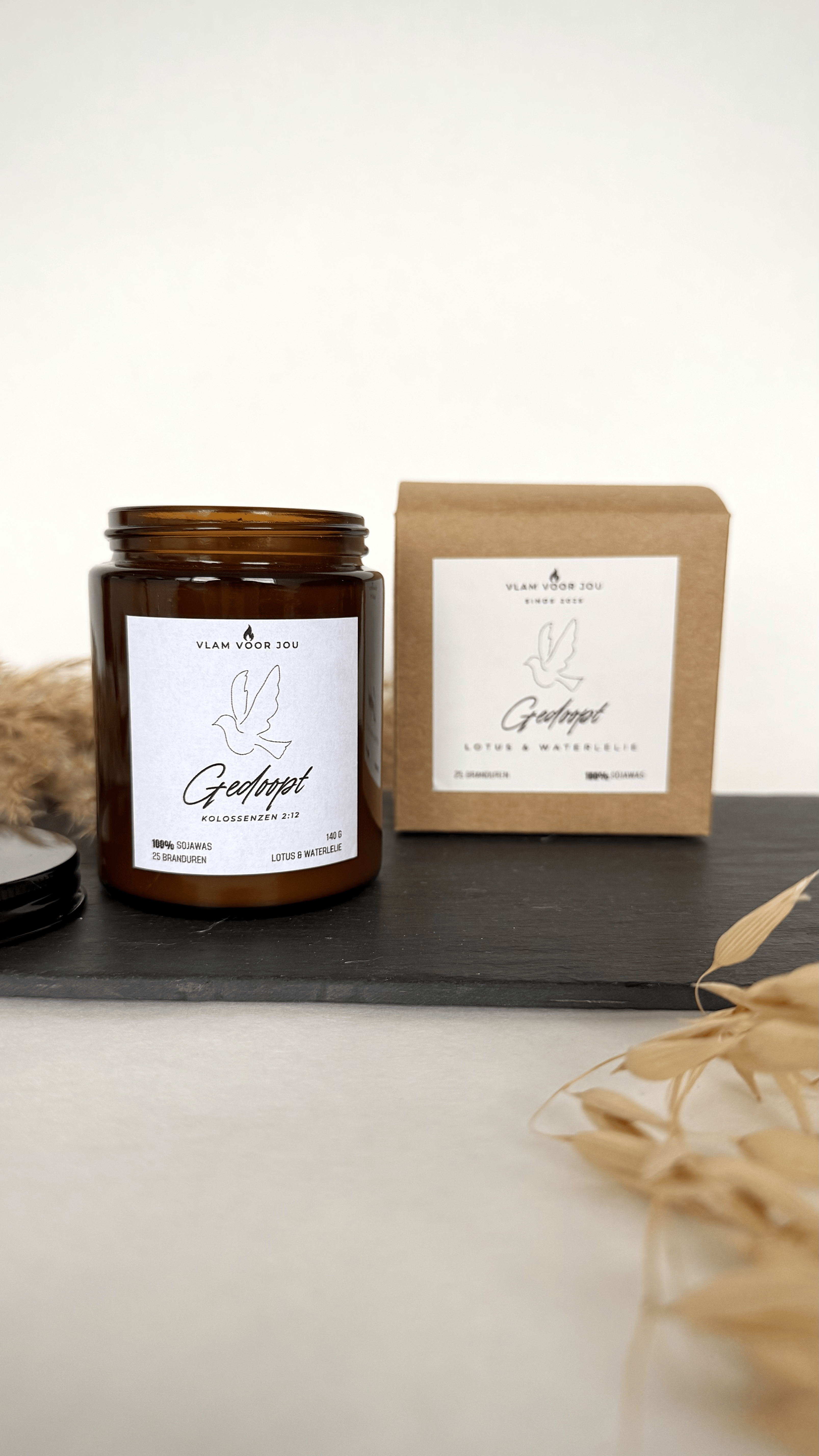 ¨GEDOOPT¨ LOTUS & WATERLELIE  GEURKAARS