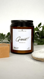 christelijke geurkaars geniet prediker 3:12 caramel geur