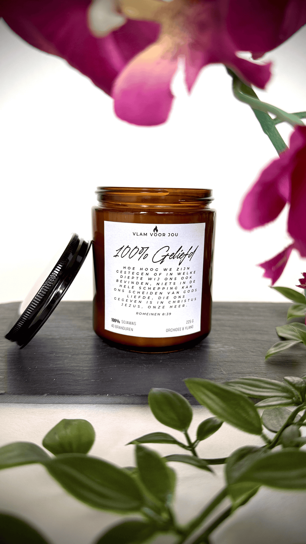 ¨100% GELIEFD¨ ORCHIDEE & YLANG GEURKAARS