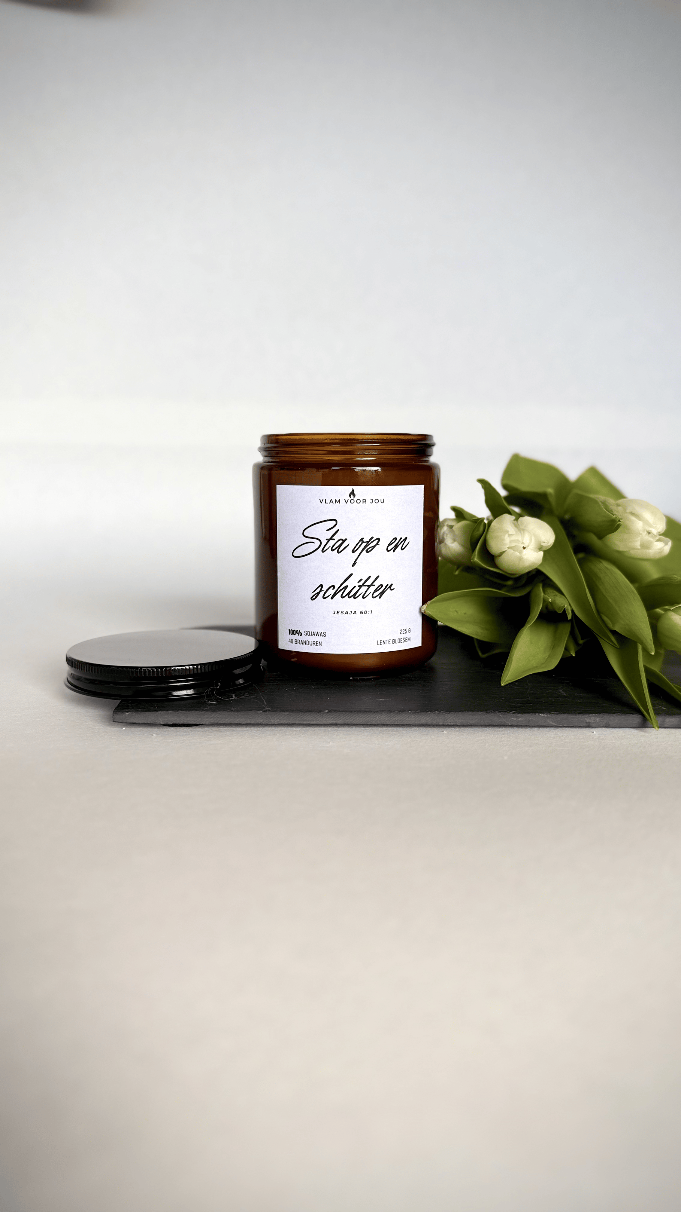 ¨STA OP EN SCHITTER¨ LENTE BLOESEM GEURKAARS